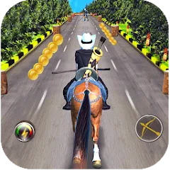 Скачать взлом Cowboy Horse Run  [МОД Unlimited Money] - стабильная версия apk на Андроид