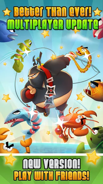 Ninja Fishing (Ниндзя Фишинг)  [МОД Mega Pack] Screenshot 1