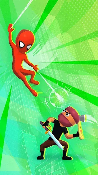 Web Master: Stickman Superhero (Вебмастер)  [МОД Много монет] Screenshot 2