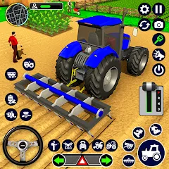 Взлом Real Tractor Driving Simulator (Реальный симулятор вождения трактора)  [МОД Много денег] - последняя версия apk на Андроид