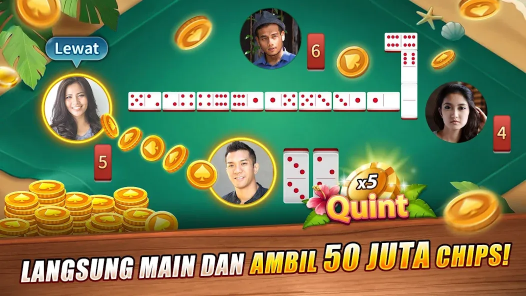 LUXY Domino Gaple QiuQiu Poker (Лукси Домино Гапл Киукиу Покер)  [МОД Unlocked] Screenshot 1