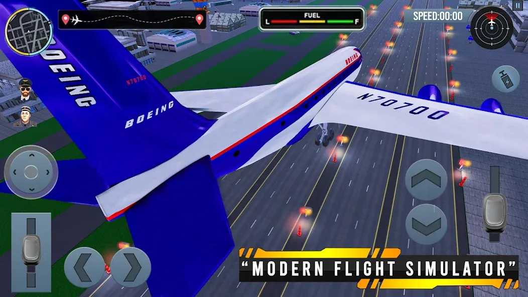 Airplane Simulator Plane Games  [МОД Menu] Screenshot 3