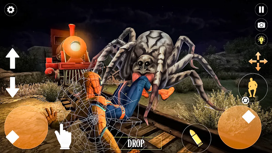 Horror Spider : Scary Train  [МОД Бесконечные монеты] Screenshot 4