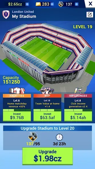 Idle Eleven - Soccer tycoon (Айдл Илевен)  [МОД Unlocked] Screenshot 3