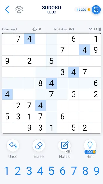 Sudoku Game - Daily Puzzles  [МОД Menu] Screenshot 1