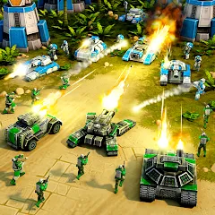 Скачать взломанную Art of War 3:RTS strategy game (Арт оф Вар 3)  [МОД Mega Pack] - стабильная версия apk на Андроид