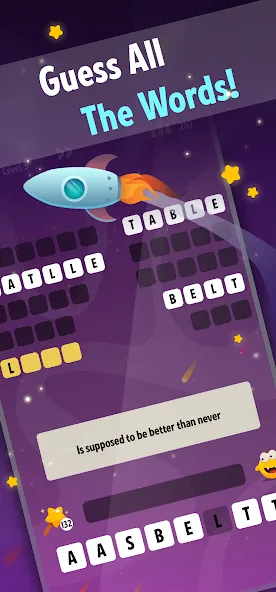 Word Riddles: Guess & Learn  [МОД Бесконечные монеты] Screenshot 1