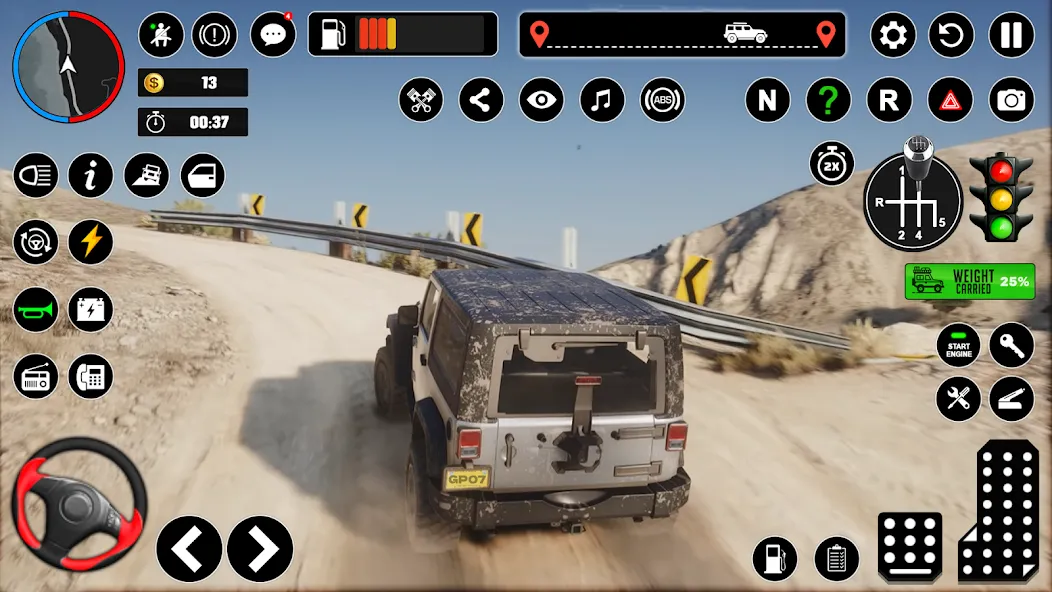 Offroad Jeep Driving & Parking  [МОД Unlocked] Screenshot 2