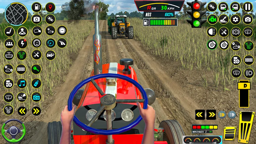 Farming Tractor Game Simulator (Фарминг Трактор Игра Симулятор)  [МОД Все открыто] Screenshot 1