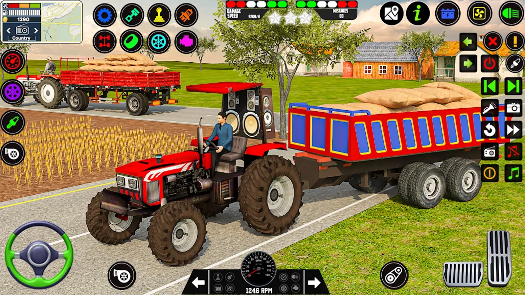 Farming Tractor Game Simulator (Фарминг Трактор Игра Симулятор)  [МОД Все открыто] Screenshot 5