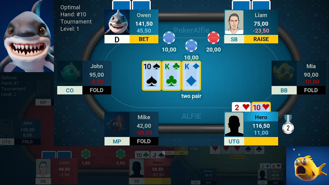 Offline Poker AI - PokerAlfie (Оффлайн Покер ИИ)  [МОД Много денег] Screenshot 1