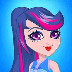 Взломанная Pony College Student Dress Up (Пони Студент Колледжа Одеваются)  [МОД Все открыто] - полная версия apk на Андроид