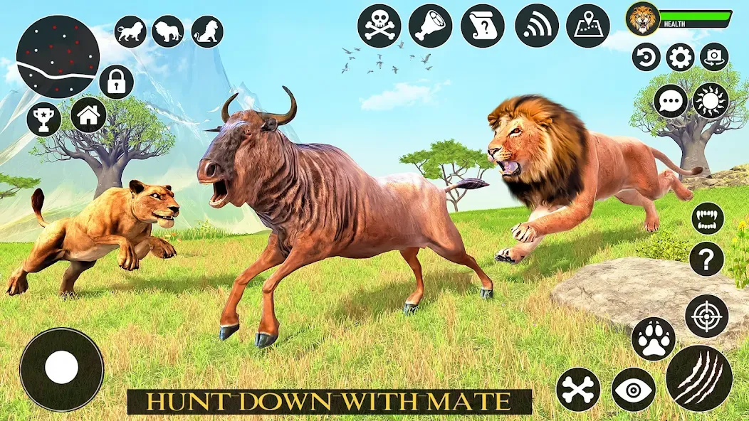 Ultimate Lion Simulator Game (Лайон Симулятор)  [МОД Много монет] Screenshot 4