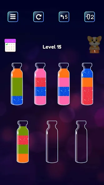 Soda Sort: Water Color Puzzle (Сода Сорт)  [МОД Много монет] Screenshot 3