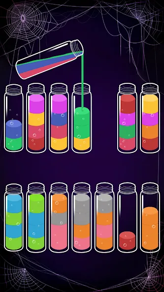 Soda Sort: Water Color Puzzle (Сода Сорт)  [МОД Много монет] Screenshot 5