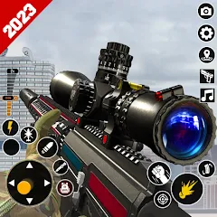 Взлом Sniper Gun Shooting game (ИГИ Снайпер Оружие Стрелялки Игры)  [МОД Menu] - полная версия apk на Андроид