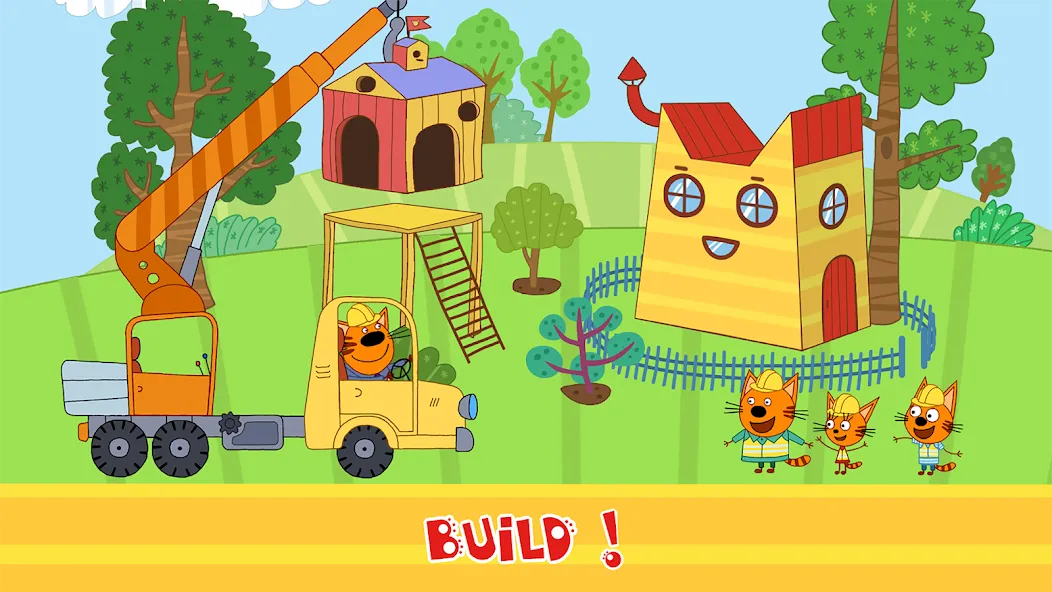 Kid-E-Cats Cars, Build a house  [МОД Меню] Screenshot 5