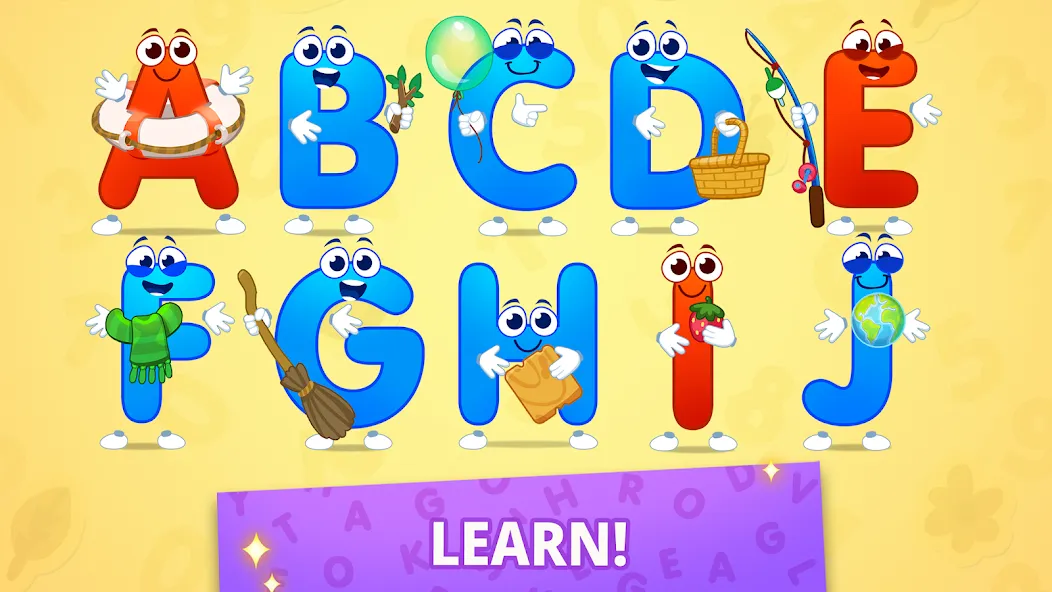 ABC kids! Alphabet, letters  [МОД Mega Pack] Screenshot 3