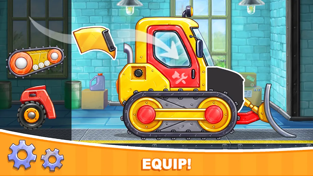 Car games Bulldozer for kids 5  [МОД Бесконечные монеты] Screenshot 1