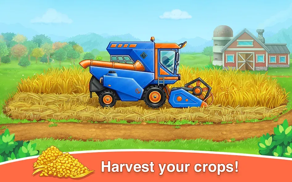 Farm land & Harvest Kids Games  [МОД Меню] Screenshot 4