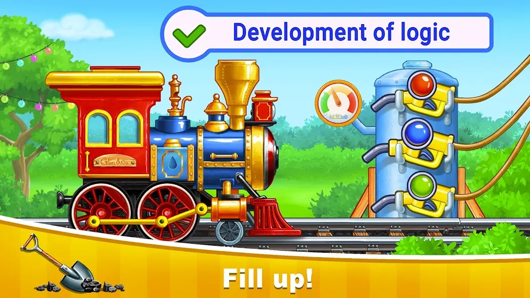 Train Games for Kids: station  [МОД Mega Pack] Screenshot 2