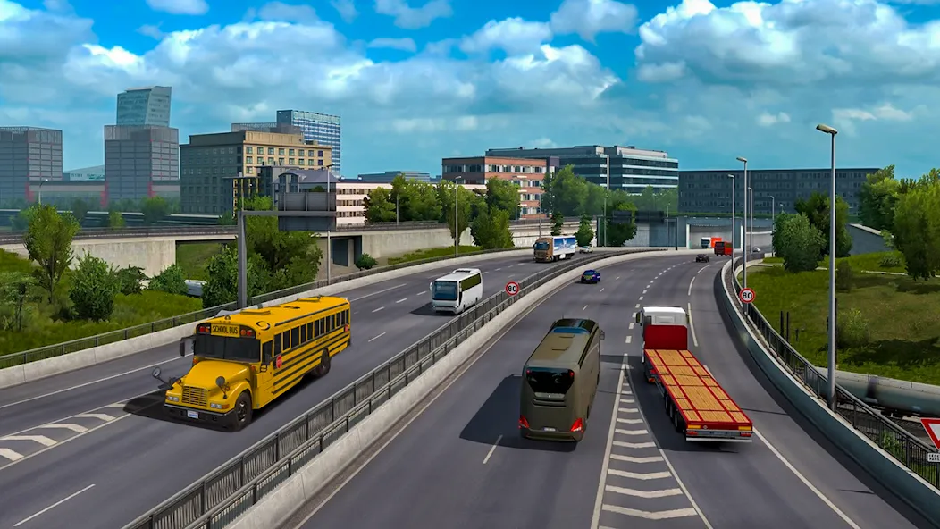 School Bus Transport Simulator (Школьный Автобусный Транспортный Симулятор)  [МОД Unlimited Money] Screenshot 4