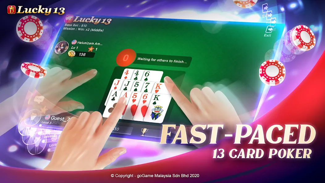 Lucky 13: 13 Poker Puzzle (Лаки 13)  [МОД Много денег] Screenshot 4