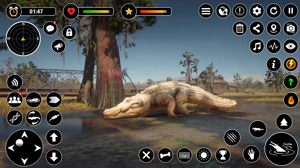 Animal Crocodile Attack Sim (Энимал Крокодайл Аттак Сим)  [МОД Бесконечные деньги] Screenshot 4