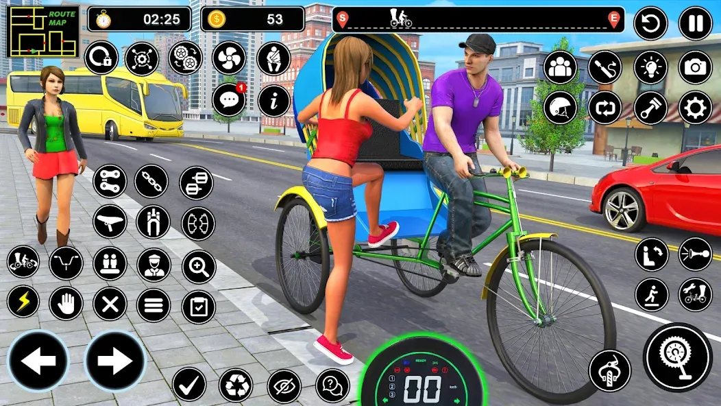 BMX Cycle Games 3D Cycle Race (игры на велосипеде 3D гонка)  [МОД Много денег] Screenshot 2