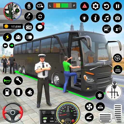 Bus Simulator - Driving Games  [МОД Много денег] Screenshot 1