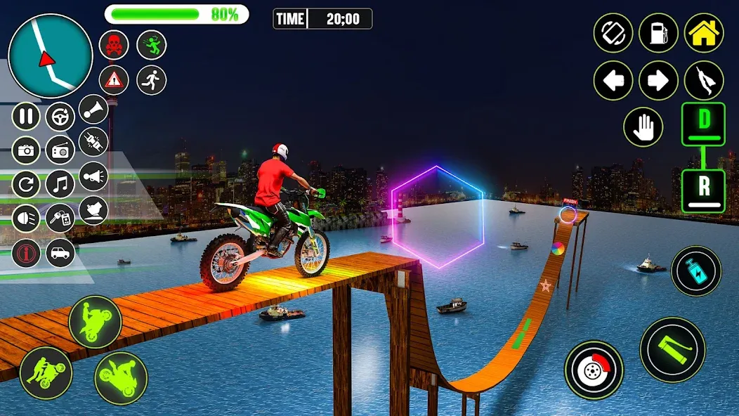 GT Bike Racing Game Moto Stunt (ДжиТи Байк Рейсинг Гейм Мото Стант)  [МОД Меню] Screenshot 4