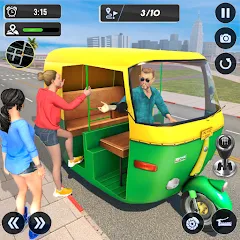 Скачать взломанную Tuk Tuk Auto Driving Games 3D  [МОД Menu] - стабильная версия apk на Андроид