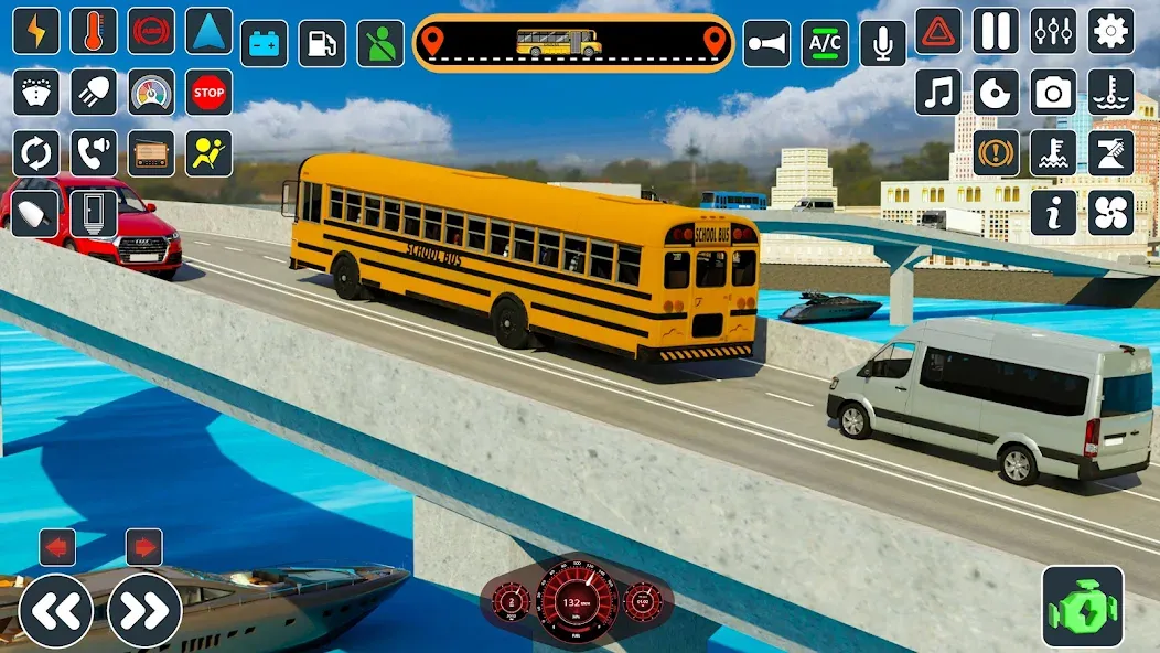 School Bus 3d : City Bus Games (Школьный автобус симулятор игры на автобусе)  [МОД Mega Pack] Screenshot 4