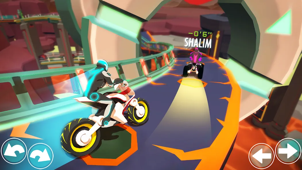 Gravity Rider: Space Bike Race (Гравити Райдер)  [МОД Много монет] Screenshot 4