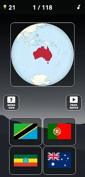 Guess the World Map Quiz  [МОД Бесконечные деньги] Screenshot 4