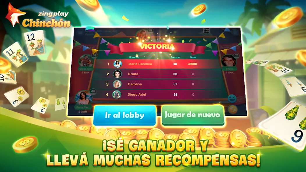 ChinChón Zingplay Juego Online  [МОД Бесконечные деньги] Screenshot 5