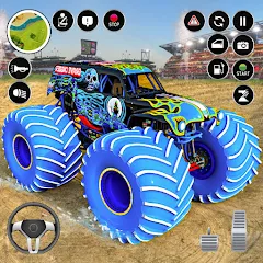 Скачать взлом Extreme Monster Truck Game 3D (Монстр Трак Экстремальные Игры)  [МОД Много монет] - полная версия apk на Андроид