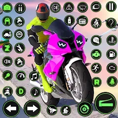 Скачать взломанную Racing Bike Stunt Games Master (Гонки на мотоциклах Мастер игр в трюки)  [МОД Много денег] - стабильная версия apk на Андроид