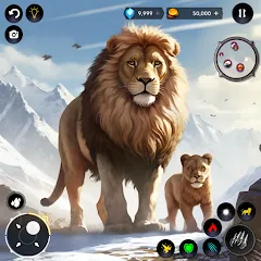 Взлом Lion Simulator Wild Lion Games  [МОД Много монет] - полная версия apk на Андроид