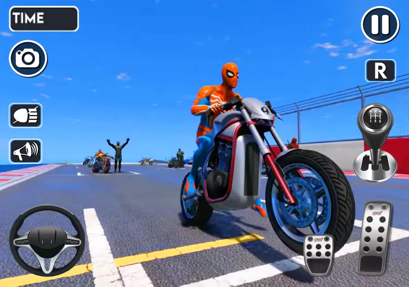 Spider Bike Stunt 3D Mega Ramp  [МОД Unlimited Money] Screenshot 4