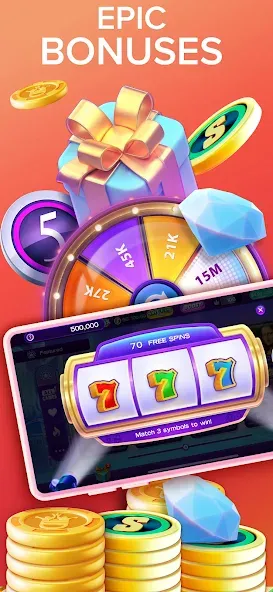 High 5 Casino: Real Slot Games (Хай 5 Казино)  [МОД Много денег] Screenshot 5