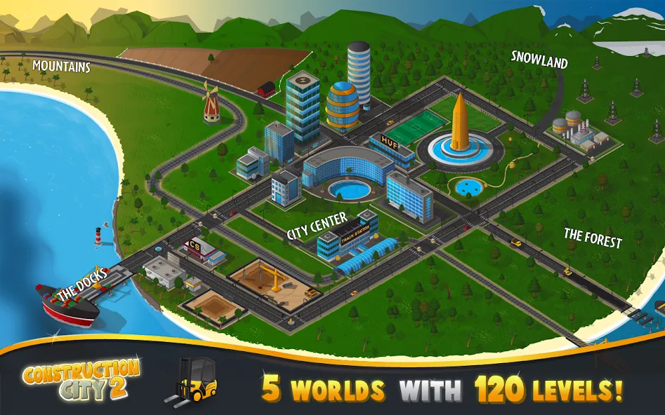 Construction City 2 (Конструкцион Сити 2)  [МОД Бесконечные монеты] Screenshot 3