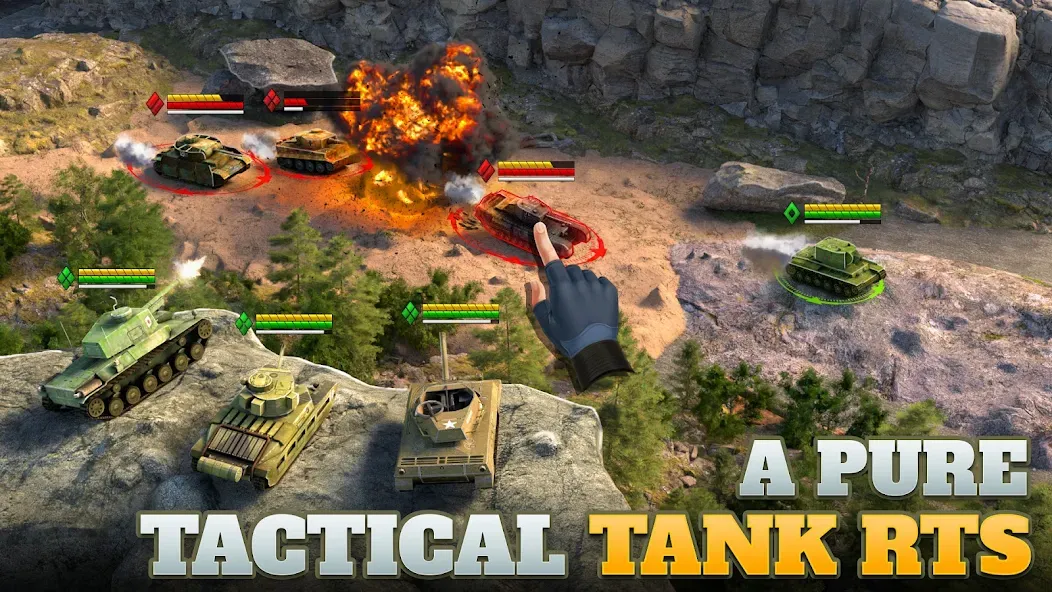 Tanks Charge: Online PvP Arena (Танковая атака)  [МОД Menu] Screenshot 1