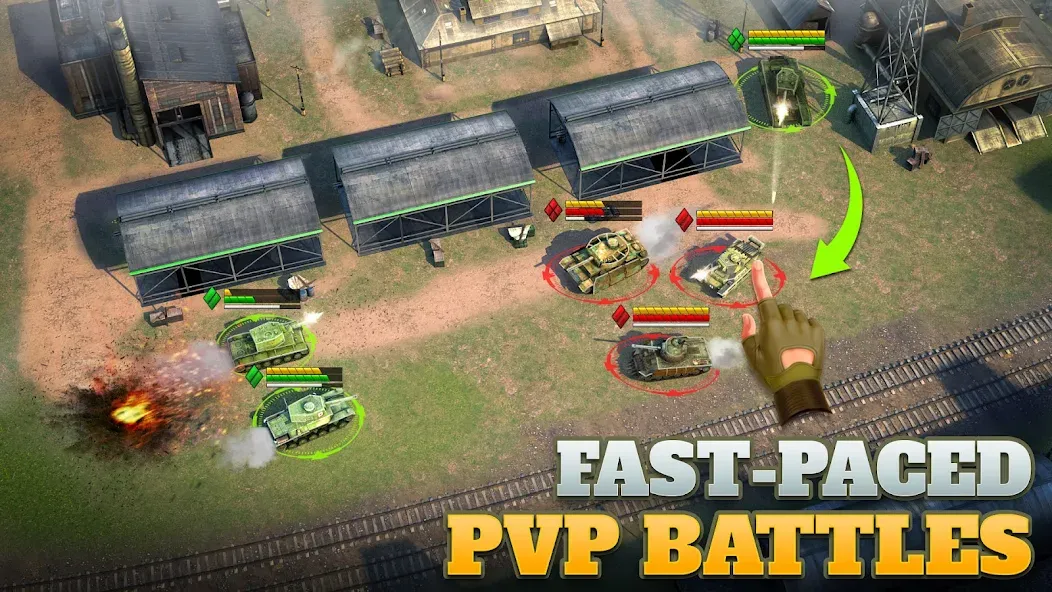 Tanks Charge: Online PvP Arena (Танковая атака)  [МОД Menu] Screenshot 3