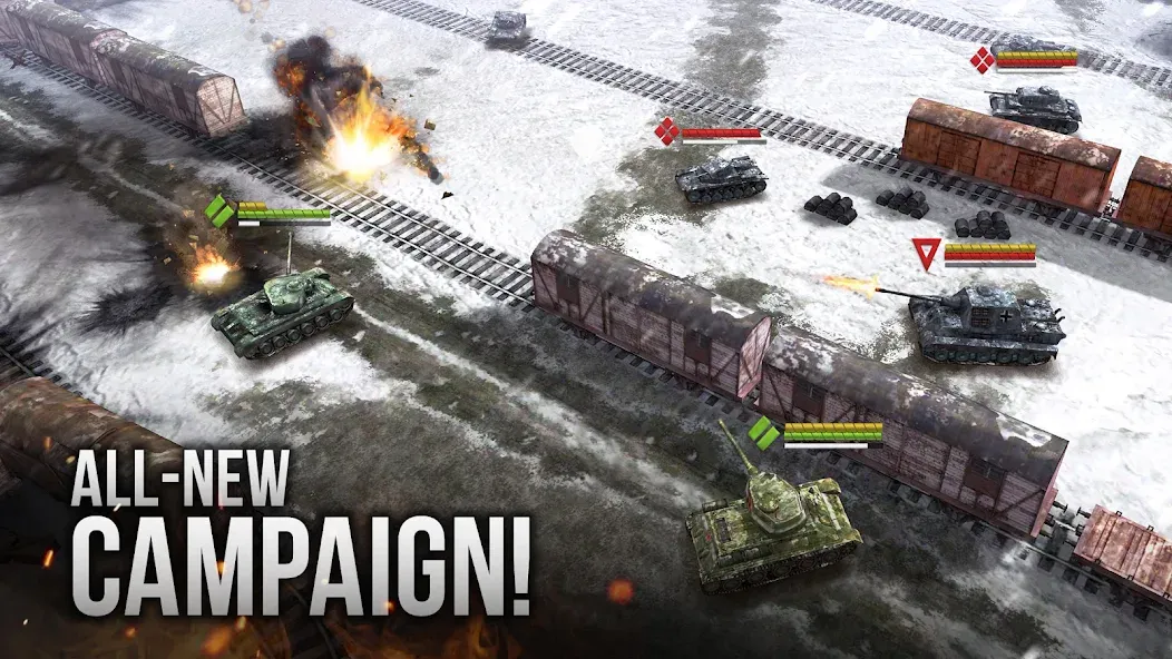 Armor Age: WW2 tank strategy (Армор Эйдж)  [МОД Все открыто] Screenshot 1