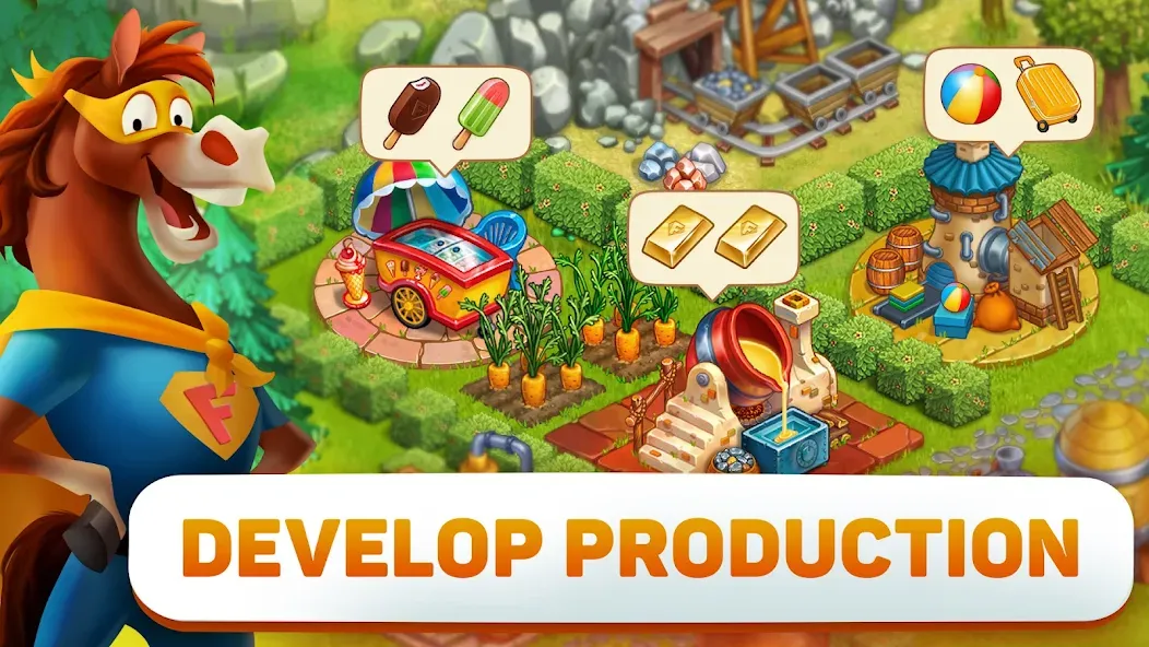 Superfarmers: Superhero Farm  [МОД Бесконечные монеты] Screenshot 4