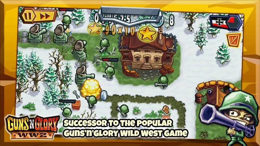 Guns'n'Glory WW2  [МОД Бесконечные монеты] Screenshot 1