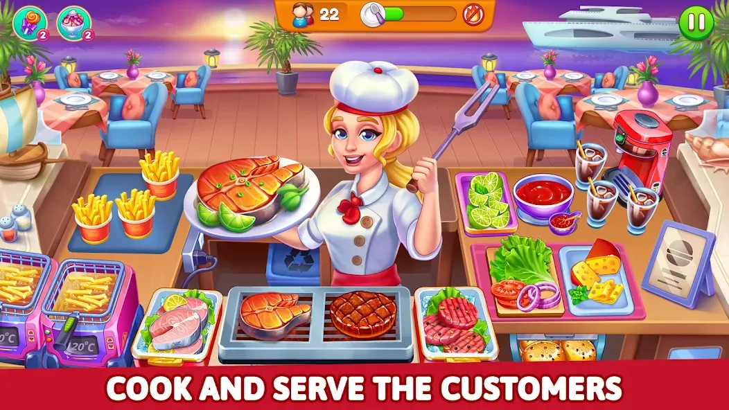 Cooking Restaurant Food Games  [МОД Unlimited Money] Screenshot 3