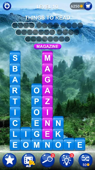 Word Tiles :Hidden Word Search  [МОД Бесконечные деньги] Screenshot 2