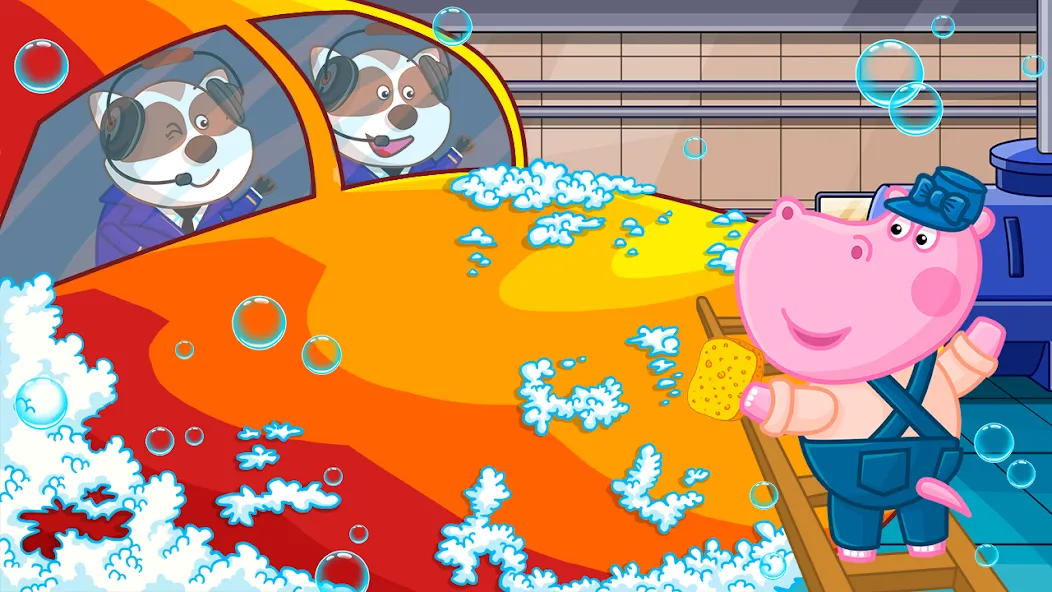 Hippo: Airport Profession Game  [МОД Бесконечные деньги] Screenshot 3